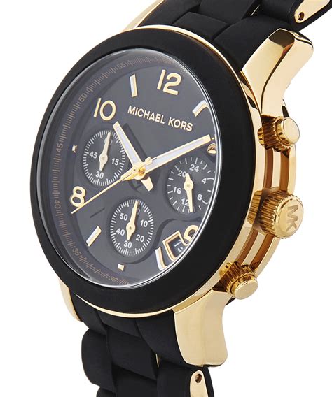 black and gold michael kors watch|michael kors small gold watch.